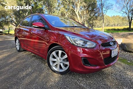 Red 2018 Hyundai Accent Sedan Sport