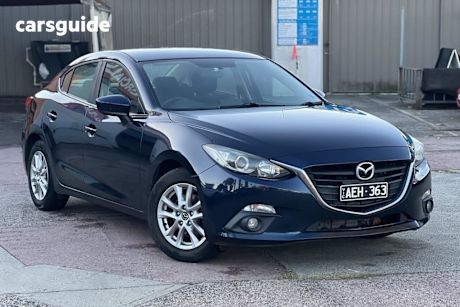 Blue 2015 Mazda 3 Sedan Maxx