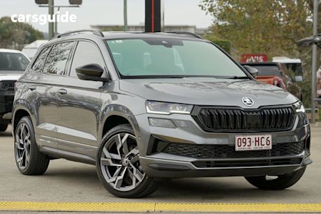 Grey 2023 Skoda Karoq Wagon Sportline (4X4) 140TSI