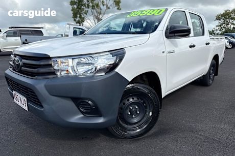 White 2022 Toyota Hilux Double Cab Pick Up Workmate (4X2)