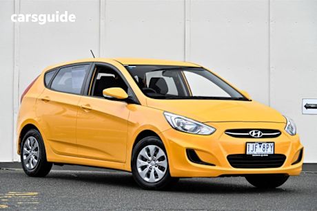 Yellow 2016 Hyundai Accent Hatchback Active