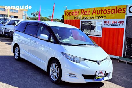 White 2007 Toyota Estima Wagon AERAS