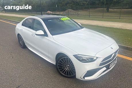 White 2022 Mercedes-Benz C300 Sedan Mhev