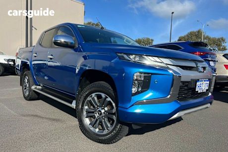 Blue 2020 Mitsubishi Triton Double Cab Pick Up GLS (4X4)