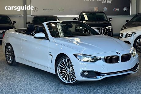 White 2017 BMW 4 Convertible 430i Luxury Line