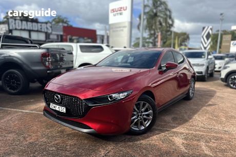 Red 2020 Mazda 3 Hatchback G20 Pure