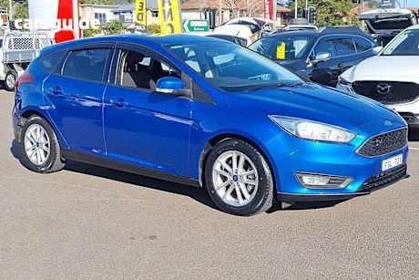 Blue 2017 Ford Focus Hatchback Trend