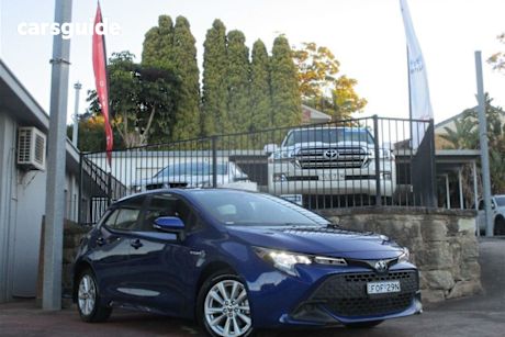 Blue 2024 Toyota Corolla Hatch COROLLA HATCH HYBRID ASCENT SPORT 1.8L AUTO CVT 5 DOOR 4E251