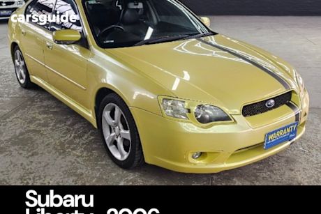 Yellow 2006 Subaru Liberty Sedan 2.0R