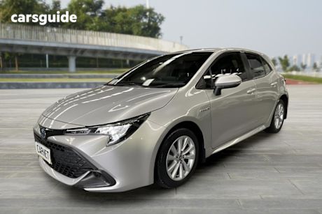 Silver 2023 Toyota Corolla Hatchback Ascent Sport + Conv PK Hybrid