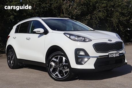 White 2020 Kia Sportage Wagon SX+ (fwd)