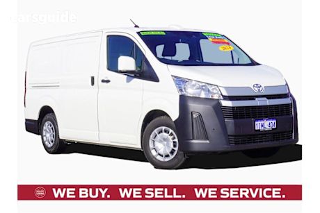 White 2024 Toyota Hiace Van LWB (4 Door Option)