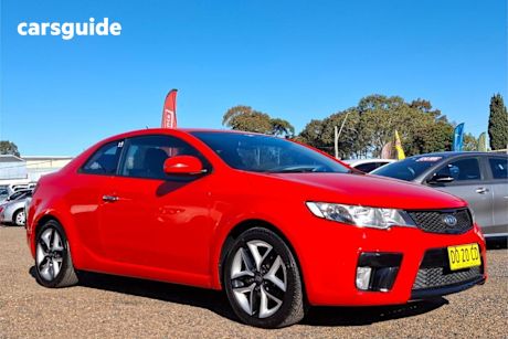 Red 2011 Kia Cerato Coupe Koup SLS