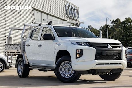 White 2020 Mitsubishi Triton Double Cab Pick Up GLX Adas