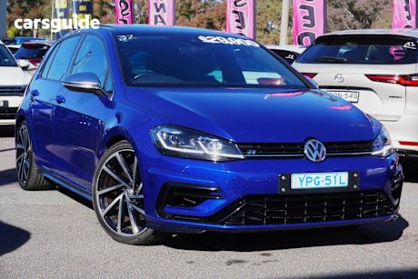 Blue 2017 Volkswagen Golf Hatch R DSG 4MOTION