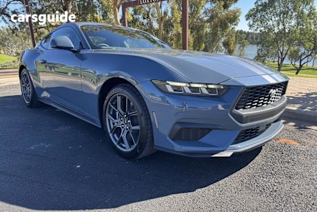 Blue 2024 Ford Mustang Fastback Ecoboost