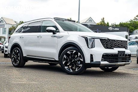 White 2025 Kia Sorento Wagon GT-Line 7 Seat