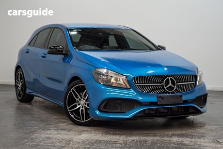 Blue 2017 Mercedes-Benz A180 Hatchback