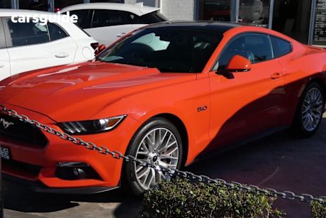 Orange 2016 Ford Mustang Coupe Fastback GT 5.0 V8