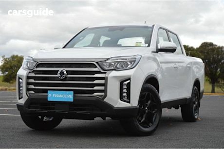 White 2024 Ssangyong Musso XLV Crew Cab Pickup Ultimate