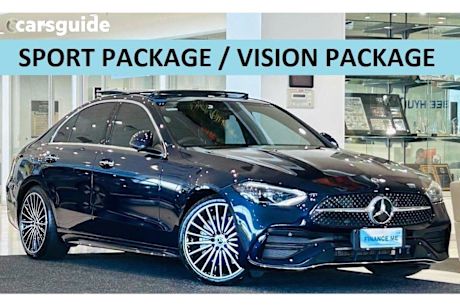 Blue 2023 Mercedes-Benz C200 Sedan Edition C Mhev