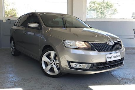 Brown 2014 Skoda Rapid Spaceback Wagon Elegance 90 TSI