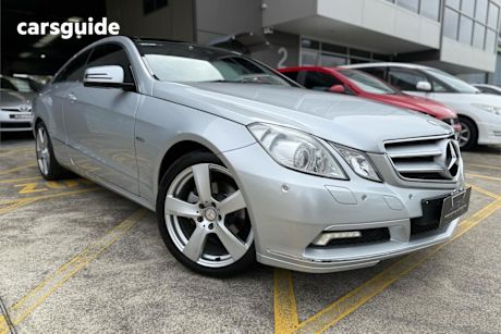 Silver 2009 Mercedes-Benz E250 Coupe CGI Elegance