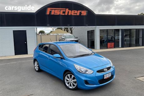 Blue 2018 Hyundai Accent Hatchback Sport