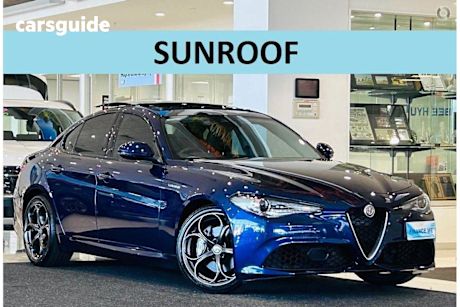 Blue 2019 Alfa Romeo Giulia Sedan Veloce