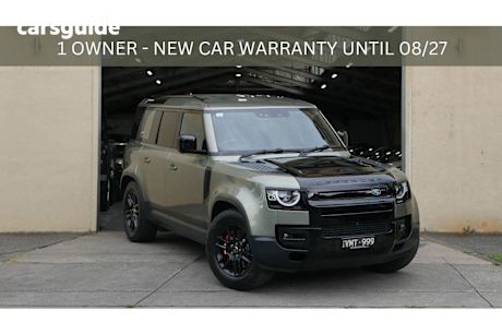 Green 2022 Land Rover Defender Wagon 110 P400 S (249KW)