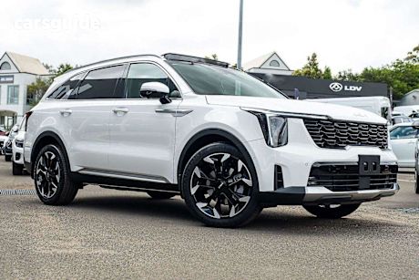 White 2025 Kia Sorento Wagon GT-Line 7 Seat