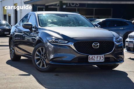 Grey 2022 Mazda 6 Sedan Sport