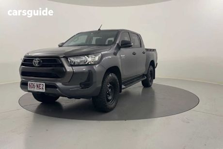 Grey 2021 Toyota Hilux Double Cab Chassis SR (4X4)