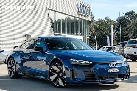 Blue 2022 Audi RS E-Tron GT Coupe 4WD