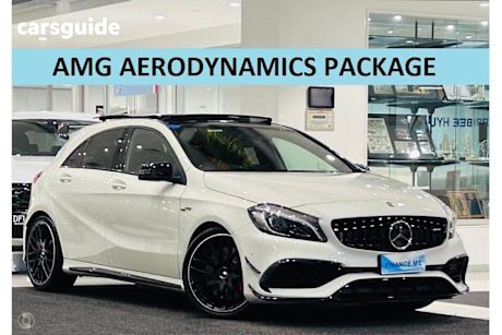 White 2017 Mercedes-Benz A45 Hatchback AMG