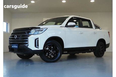 White 2024 Ssangyong Musso Crew Cab Pickup Ultimate