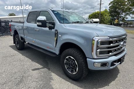Grey 2024 Ford F250 Ute Tray Platinum