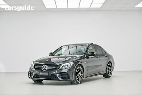 Grey 2021 Mercedes-Benz C43 Sedan