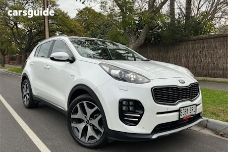 White 2017 Kia Sportage Wagon GT-Line Grey Leather (awd)