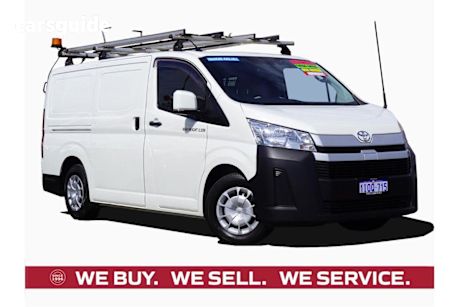White 2019 Toyota Hiace Van LWB