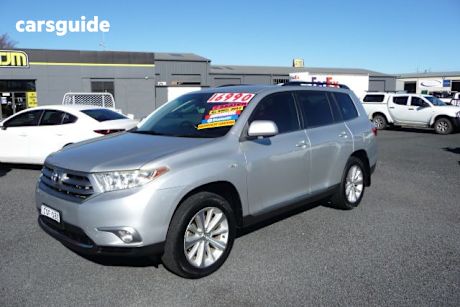 Silver 2013 Toyota Kluger Wagon Altitude (4X4) 7 Seat