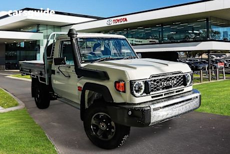 White 2024 Toyota Landcruiser 70 Series Cab Chassis LC79 GXL