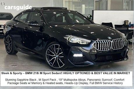Black 2020 BMW 218I Coupe M Sport Gran Coupe
