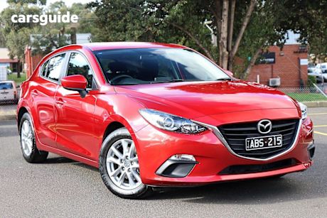 Red 2014 Mazda 3 Hatchback Maxx