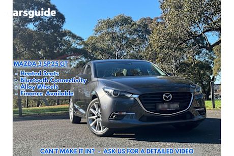 Grey 2018 Mazda 3 Sedan SP25 GT