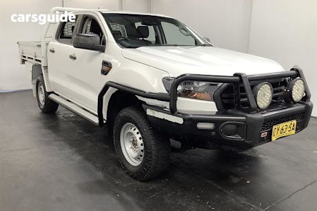 White 2020 Ford Ranger Double Cab Chassis XL 3.2 (4X4)
