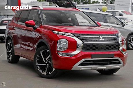Red 2022 Mitsubishi Outlander Wagon Phev Exceed Tour 5+2 ST (awd)