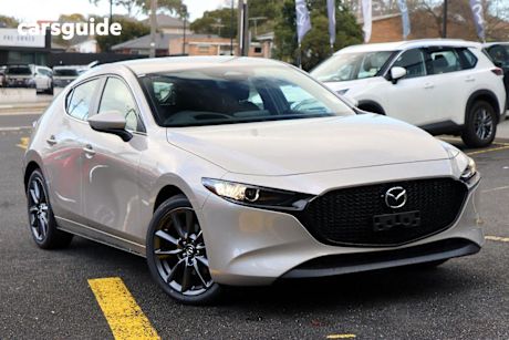 Silver 2025 Mazda 3 Hatchback G20 Evolve