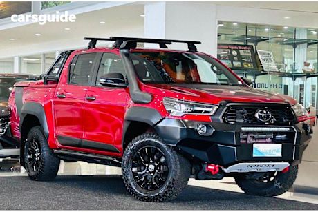 Red 2021 Toyota Hilux Double Cab Pick Up Rugged X (4X4)