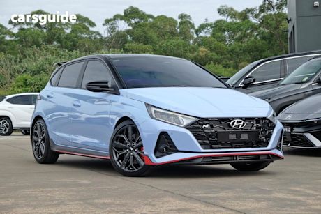 Blue 2022 Hyundai I20 Hatchback N